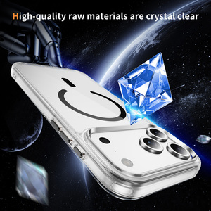 <span class=keywords><strong>Coque</strong></span> de téléphone ultra-fine de luxe en PC et TPU antichoc, ultra-résistante, magnétique et transparente pour iPhone 17 Pro Max - Product Image 5