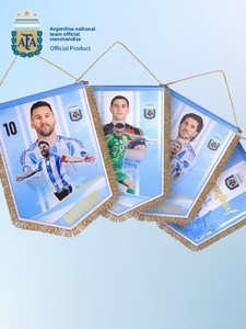 [Oficial y Genuino] Escudo de la Selección <span class=keywords><strong>Argentina</strong></span> de la AFA, Bandera Azul y Blanca con Firmas de Jugadores para Colgante Conmemorativo - Product Image 6