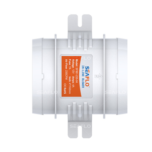 Ventilateur de gaine silencieux en plastique en ligne SEA FLO 4 pouces pour compartiments moteur, galeries et compartiments de drainage - Product Image 5