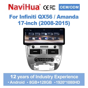 Navihua 12.3 Android Multimedia Stereo for Nissan Pathfinder 2012 2020 <b>Wireless</b> CarPlay GPS Navigation DSP Head Unit - Product Image 1