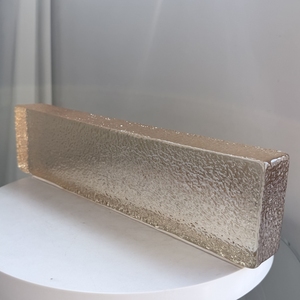 Bloques <span class=keywords><strong>de</strong></span> Cristal Pintados con Patrón <span class=keywords><strong>de</strong></span> Cáscara <span class=keywords><strong>de</strong></span> Naranja Sólida <span class=keywords><strong>de</strong></span> 400*100*50 mm, Diseño Nuevo JYG 2026, Decoración Moderna para el Hogar - Product Image 3