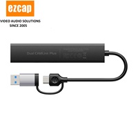 Tarjeta de Captura de Video Ezcap316 Dual HDMI 4K, Mezclador de Video de 2 Canales para Transmisión en Vivo con Múltiples Cámaras, Grabación de Juegos, USB 3.0