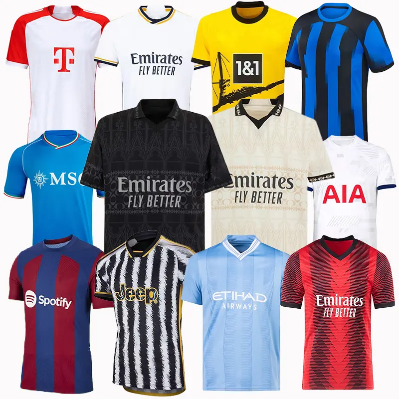 2425 Custom Team Sports Wear Breathable And Quick-drying Adults Youth Football Tracksuit Set Club Football Jersey