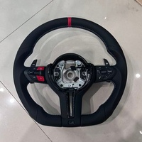 Volant en cuir pour BMW Série 3 Série 5 M3 M4 M5 M6 F30 F10 F15 F36 F01 F20 F22 F25 F31 F32 E70 E71 X6 X6