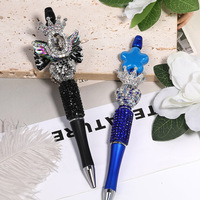 Nouveaux accessoires de bijoux pour bracelets DIY, cœur en diamant d'amour, trou droit, strass, griffe, perles en acrylique, plastique, lucite