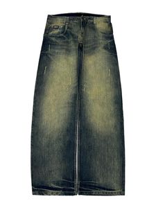 Festival Supplement Streetwear Jeans Y2K Hip Hop Retro Jeans Hosen Herren Vintage Wide Leg Baggy Loose <span class=keywords><strong>Denim</strong></span> Jean - Product Image 5