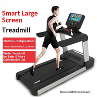 Tapis roulant commercial incurvé non motorisé avec écran LCD et détection de fréquence cardiaque sans fil pour entraînement cardio à domicile