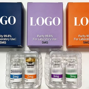 <span class=keywords><strong>Caja</strong></span> de Embalaje de Papel Plegable para Viales de <span class=keywords><strong>3</strong></span> ml, Personalizable, para Medicamentos Farmacéuticos, con Bandeja de Plástico - Product Image 1