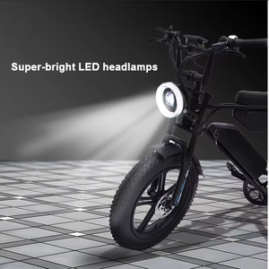 Vélo de route en carbone WindChaser, batterie au lithium 48V13/15Ah, moteur sans balais 500W, freins à disque avant/arrière 7 vitesses, vélo électrique - Product Image 2