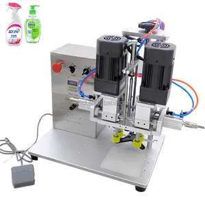 Desktop Semi Automatic Duck Mouth Closure Pump Twist-off Plastic Bottle Screw Capping Sealing Machine