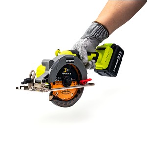 <span class=keywords><strong>Scie</strong></span> <span class=keywords><strong>circulaire</strong></span> miniature industrielle personnalisée à batterie, lame segmentée diamantée pour la coupe de briques et de bois, conception portable à main - Product Image 3