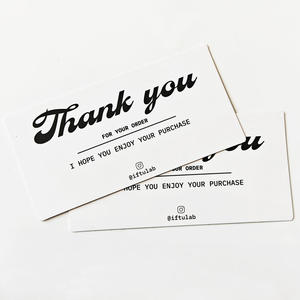 Tarjetas de Presentación de Lujo con Logotipo Personalizado, Impresión Offset en Papel, Tarjetas de Agradecimiento y Postales para Bolsas y Prendas, Diseño Gratuito - Product Image 4