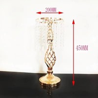 Support floral en métal électroplaqué or et argent - Centre de table pour allée de mariage, support pour arrangement floral pour décoration de mariage