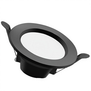 Luces <span class=keywords><strong>LED</strong></span> Empotradas de Aluminio Negro para Techo, Estilo Moderno Minimalista, de 4-<span class=keywords><strong>25</strong></span> Pulgadas, 5W-18W - Product Image 1