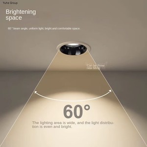 Moderna Lámpara LED Empotrada de Aluminio, Fundición a Presión, Antideslumbrante, Iluminación Interior Oculta de 90 mm, IP65, para Sala de Estar, Dormitorio, Hotel - Product Image 4