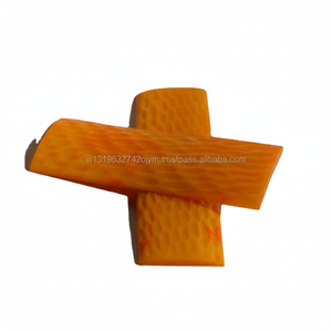 Écailles de manche en os de style américain, matériau organique, style animal marin, techniques de sculpture, art teinté de haute qualité - Product Image 1