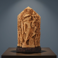 Statue ancienne de Nar Varaha Vishnu du Xe siècle, Avatar du sanglier, Réplique de l'art du temple hindou, Décoration religieuse