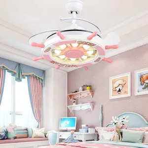 Decorazioni per camera da letto per bambini nordici lampada da soffitto a led lampada da pranzo ventilatori a soffitto con luci lampade per telecomando per soggiorno