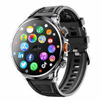 Reloj Inteligente H18 4G Android con Pantalla IPS HD de 1.95 Pulgadas, Correa de Silicona, Resistente al Agua IP67, con Cámara, GPS, WIFI, 32GB de ROM y Batería de 1100mAh