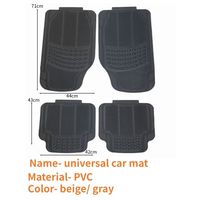 Tapis de sol de voiture universels en PVC imperméable, durables, de 10 mm d'épaisseur, faciles à nettoyer, adaptés à toutes les saisons, pour la décoration des véhicules