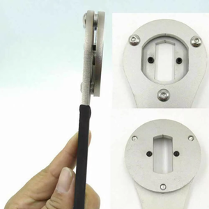 Outils de réparation multifonctionnels en acier inoxydable Outil galvanisé pour enlever l'anneau de verrouillage du vélo Outil pour clé à molette de pédalier - Product Image 4