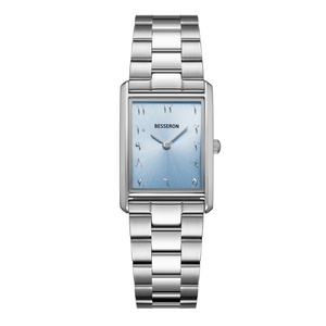 Nouvelles montres-bracelets carrées arabes en acier inoxydable pour femmes, personnalisation, faible MOQ, mouvement japonais, montre à quartz classique - Product Image 2