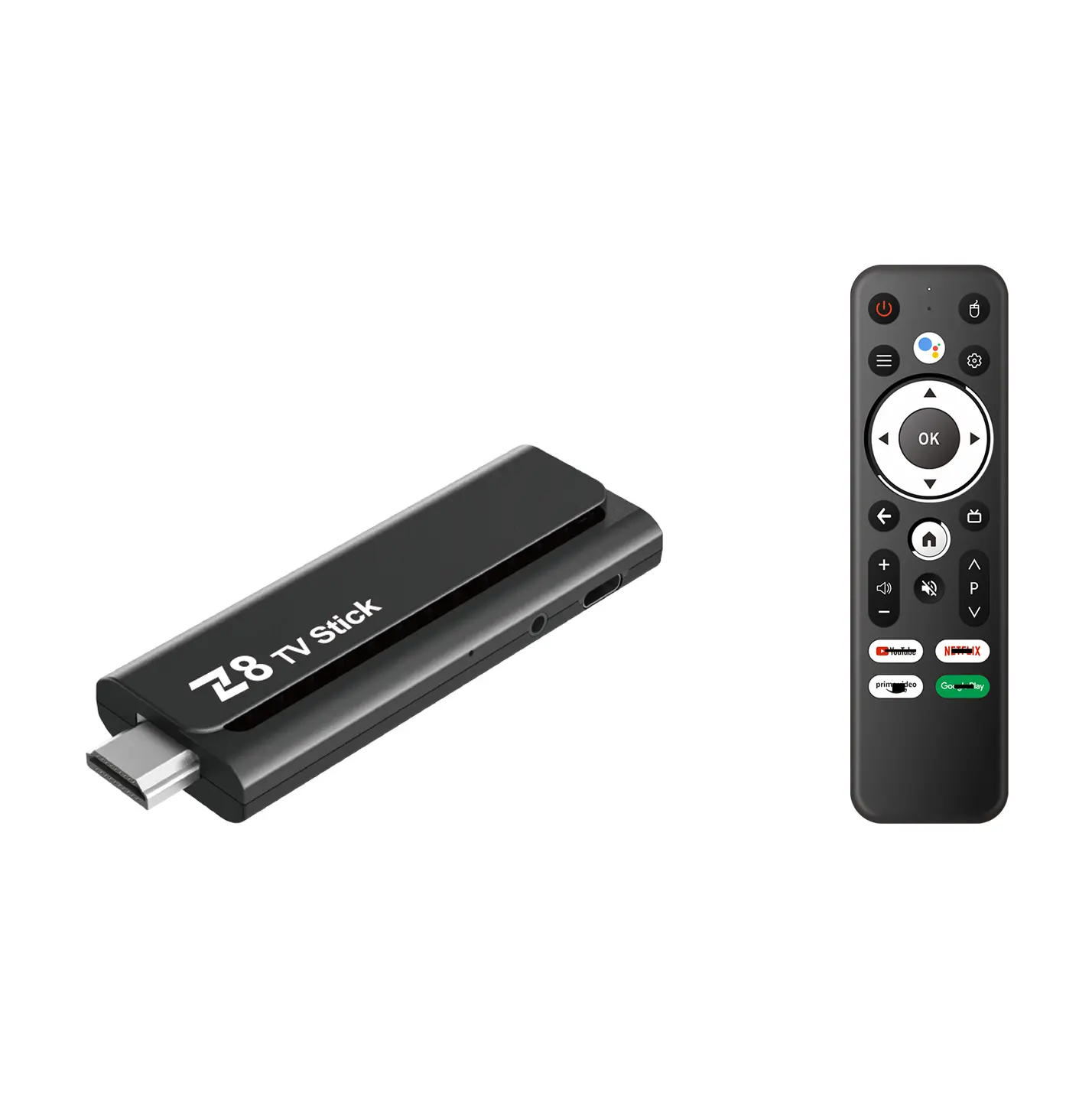 Z8 stick tv pintar Android 12 4k, dongle tv pintar H618 2gb 8gb 16gb dengan remote suara yang mirip dengan stik tv api 4k