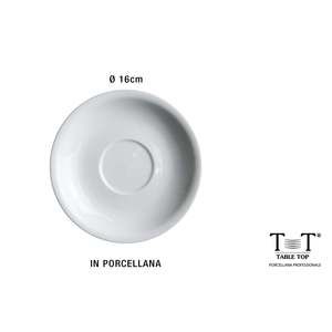 Ensemble de tasses et soucoupes blanches pour le petit-déjeuner, pour le thé et le café - Product Image 1