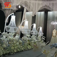 Lustre LED moderne, lustre de luxe nordique, centre de table pour mariage, lumières de décoration LED, extérieur