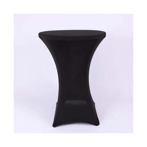 Cubierta de mesa de LICRA reutilizable con lados Mantel blanco Ropa de mesa para bodas Cumpleaños y fiestas Al aire libre y fotos - Product Image 1