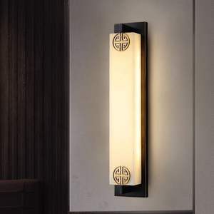 Copper Marble New Chinese Style Waterproof Outdoor Wall <b>Lamp</b> for Hotels Villas for Front Garden Courtyard - Product Image 3