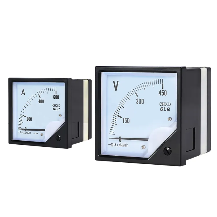 Panel Analog DC 0-50A 0-2A 3A, pengukur Ammeter AMP Ampere, meteran arus