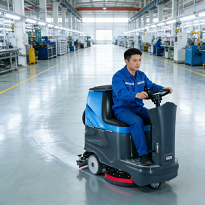 Nouveau <span class=keywords><strong>prix</strong></span> usine Nettoyeur de sol électrique automatique autoporté, réservoirs haute capacité, portée 3300m²/h, équipement de nettoyage à batterie - Product Image 1