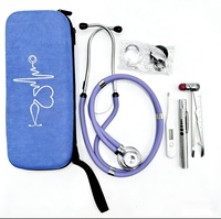 Excellent rapport qualité-prix : Kits de stéthoscopes acoustiques Fortune FT-SD03 Classic III certifiés CE, garantie 1 an, en stock, pour infirmières, cardiologie et échographie fœtale