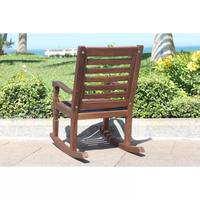 Fauteuil à bascule moderne en acacia pour enfants Nantucket, mobilier d'extérieur de luxe fabriqué au Vietnam, pour jardin, restaurant, salon, salle à manger, hôtel, villa