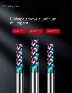 Cao cấp độ cứng cao bề mặt gương hoàn thiện gia công thức ăn cao cấp 4-Sáo cacbua rắn cuối nhà máy công cụ gia công kim loại công nghiệp - Product Image 2