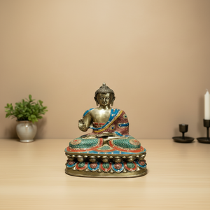 Estatuas de Buda de Latón Hechas a Mano, Decoración Espiritual para el Hogar, Estatuas para la Paz, Jardín y Villa Vastu - Product Image 2