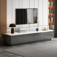Meuble TV et table basse en bois, style minimaliste moderne, pour petit appartement, design de luxe léger, à poser au sol