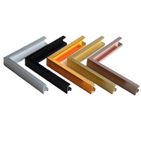 Bingkai foto cermin pintar bingkai Poster aluminium kustom profil kawat logam Strip luar untuk gantungan dinding-produsen