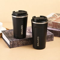Gobelet à café en acier inoxydable de 380 ml et 510 ml, à double paroi, isolé, avec couvercle, disponible en cinq couleurs
