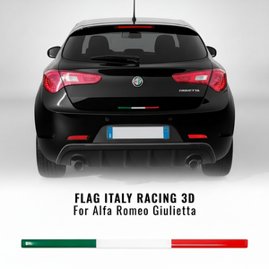 Striscia adesiva tricolore italiana 3D Design per Alfa Giulietta posteriore strumento di tornitura di alta qualità - Product Image 1