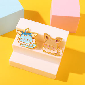 Pin de Esmalte con Forma de Animal de Dibujos Animados Kawaii Pikachu, Broche de Solapa de Metal Duro Único y Lindo para Niños y Amigos - Product Image 2