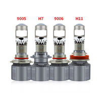 A80 90W H4 H7 H11 Mini Ampoule de Phare LED 12V Style Projecteur Laser Montage Direct Nouveaux Feux de Voiture Éclairage Auto pour Véhicule