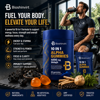 Fabricant OEM ODM, vente en gros directe d'usine, livraison rapide, gommes de Shilajit pur de l'Himalaya 4000mg avec Ashwagandha