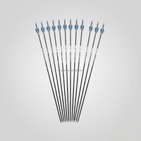 JIZHAN Vente en gros Fléchettes TAC 100% carbone pur pour arbalète, rectitude +/- 0,006, diamètre intérieur 6,2 mm, pour tir à l'arc 3D et chasse, 31 pouces, personnalisables