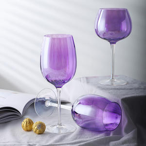 Taças de vinho coloridas roxas de haste longa, preço direto de fábrica, em promoção, para decoração de casamento - Product Image 6
