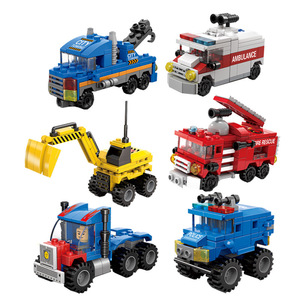 Blocs de construction en plastique ABS assemblés par Lele Brothers Engineering pour le développement de l'intelligence des garçons, compatibles avec la transformation - Product Image 5