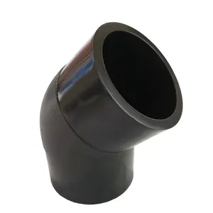 PUHUI WRAS DN 250mm SDR9 PE Pipe Fitting 45 Degree Elbow China Supplier