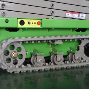 Gunting jalur hidrolik seluler, <span class=keywords><strong>Platform</strong></span> pekerjaan gunting listrik kompak untuk operasi dalam ruangan - Product Image 1