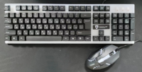 Clavier et souris de jeu ergonomiques filaires USB personnalisés à 104 touches avec rétroéclairage LED RGB, étanches, ultra-minces, 3000 DPI, en stock